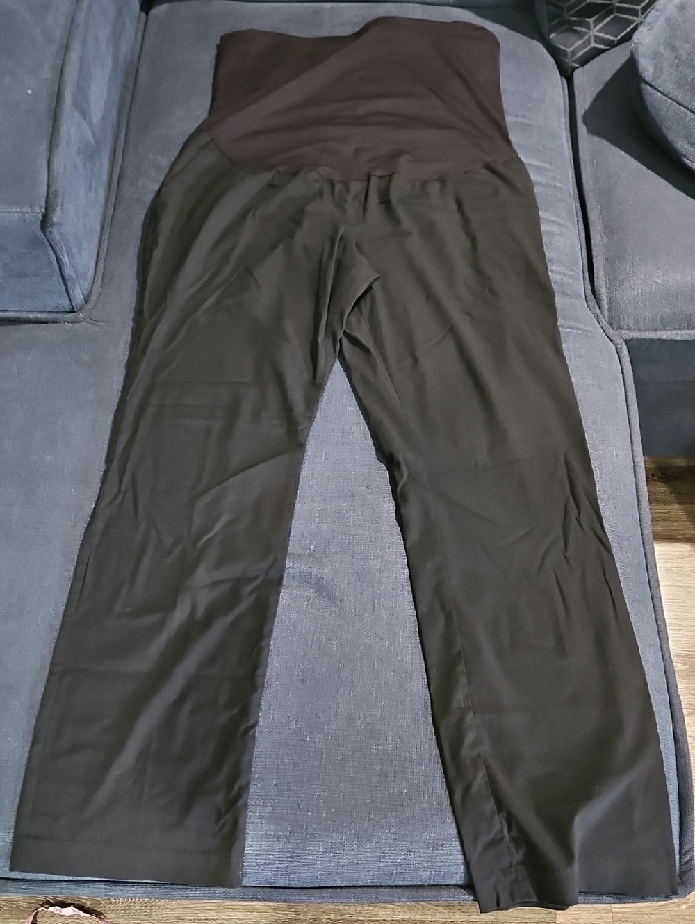 Liz Lange Maternity Black Fold-Over Waistband Pants